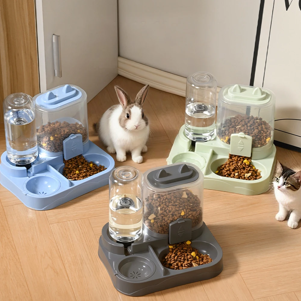 Alimentador automático 2 en 1 ración controlada para gatos y perros pequeños - imagen 3