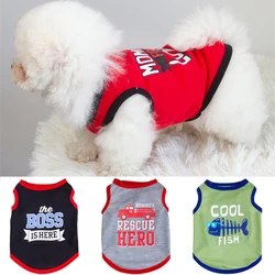 ropa de verano chaleco de algodón para perros y gatos