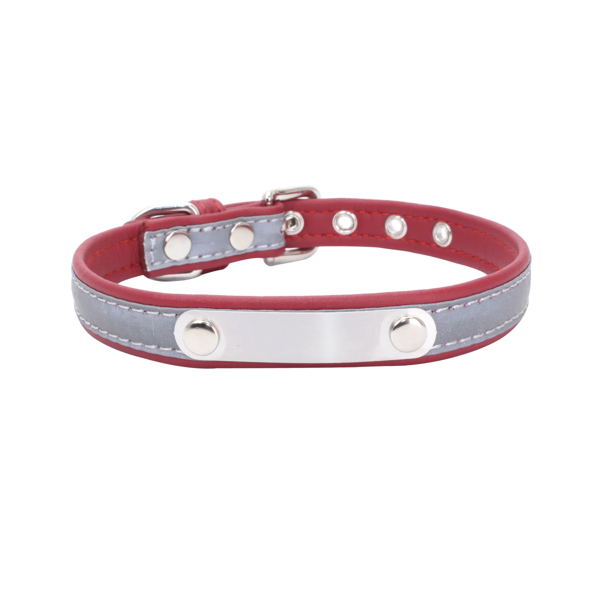 OUZEY-Collar reflectante para perros, Collar para mascotas con identificación grabada personalizada, Nylon impermeable, fácil de limpiar, accesorios para perros - imagen 5