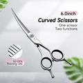 6 inch curved
