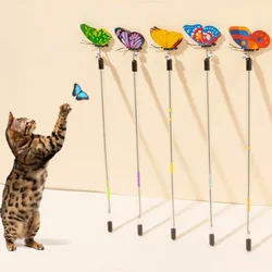 Juguete interactivo LED mariposa para gatos – movimiento automático