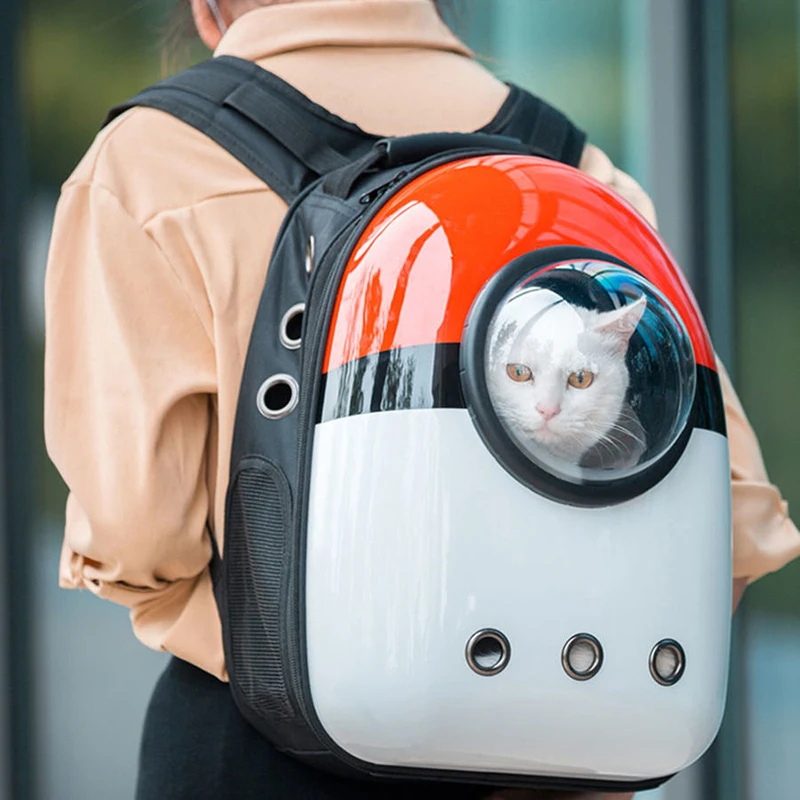 Mochila de viaje al aire libre para gatos, bolsa transportadora transpirable para hombros de mascotas para dentro de 6 KG, Mascotas para gatos, suministros para exteriores - imagen 3