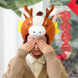 Sombrero con cabeza de caballo, decoración ligera, recuerdos de fiesta, manualidades DIY, disfraz marrón, gorra de Cosplay para adultos, Festival de Acción de Gracias