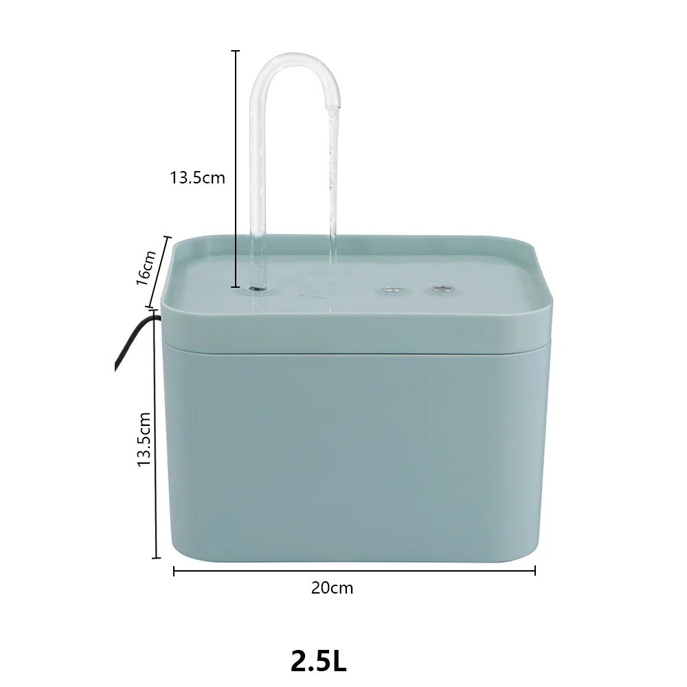 Fuente de agua para gatos con diseño de grifo, bomba ultrasilencioso alimentada por USB, dispensador de agua dulce con múltiples salidas para gatos y perros pequeños - imagen 2