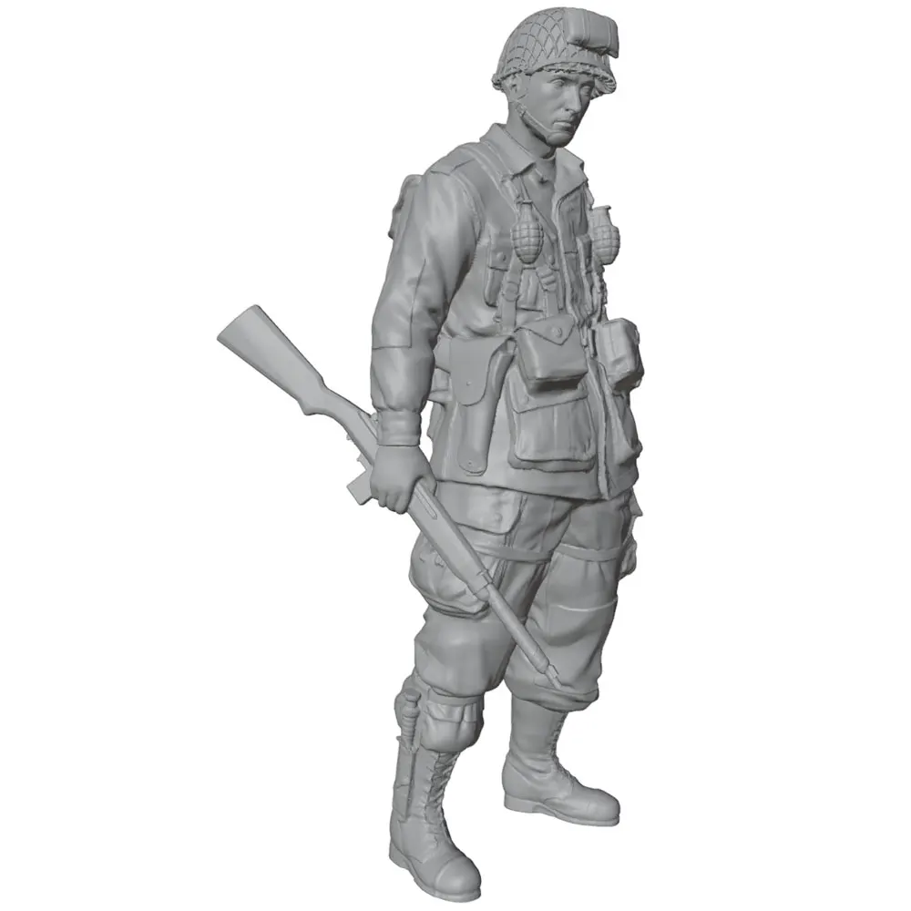 Figura soldado resina miniatura sin pintar para rol y coleccionismo