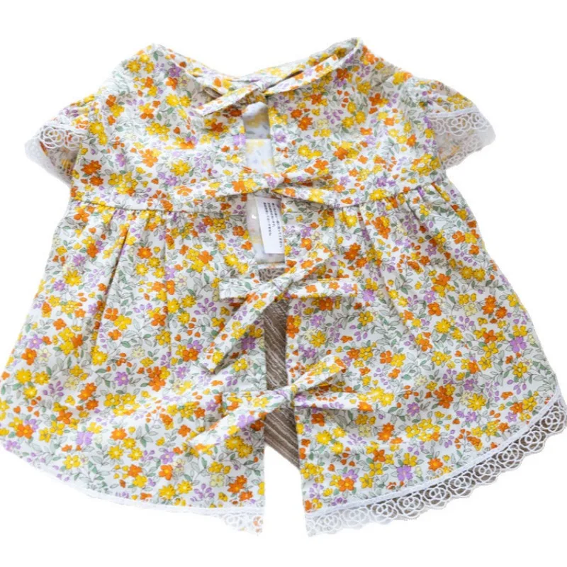 Vestido floral perros pequeños Yorkshire – Chaleco delgado cachorros - imagen 4