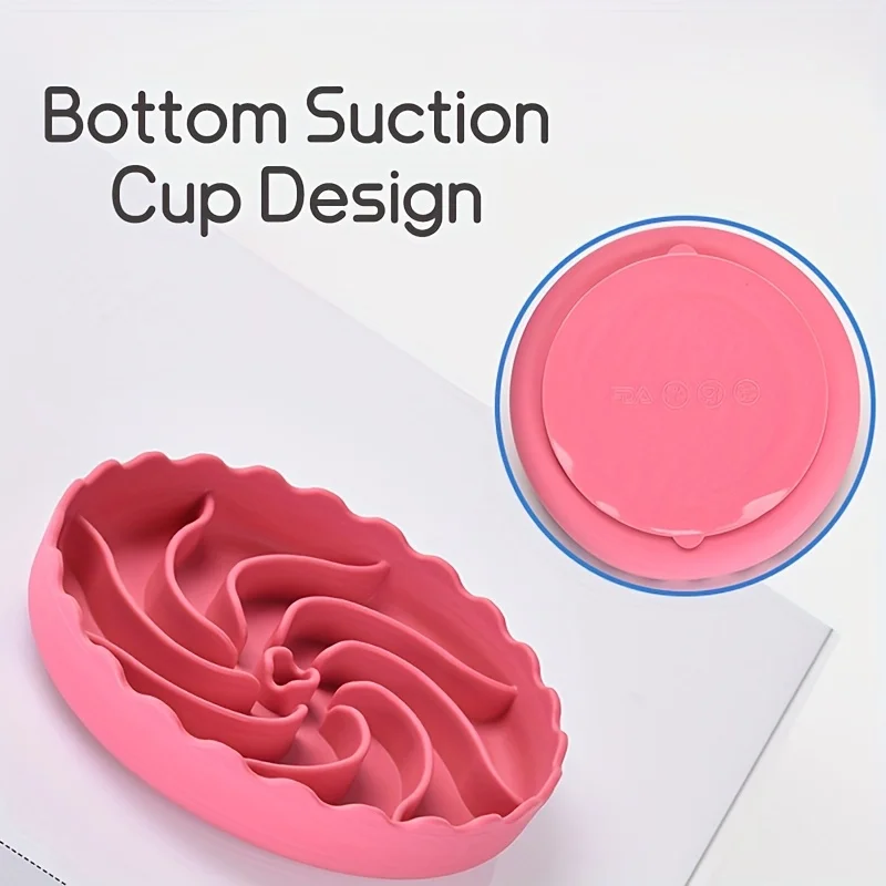 Estera redonda de silicona para alimentación lenta de perros, estera para lamer mascotas con ventosas, almohadilla de alimentación lenta antiasfixia para perros, accesorios para perros - imagen 3