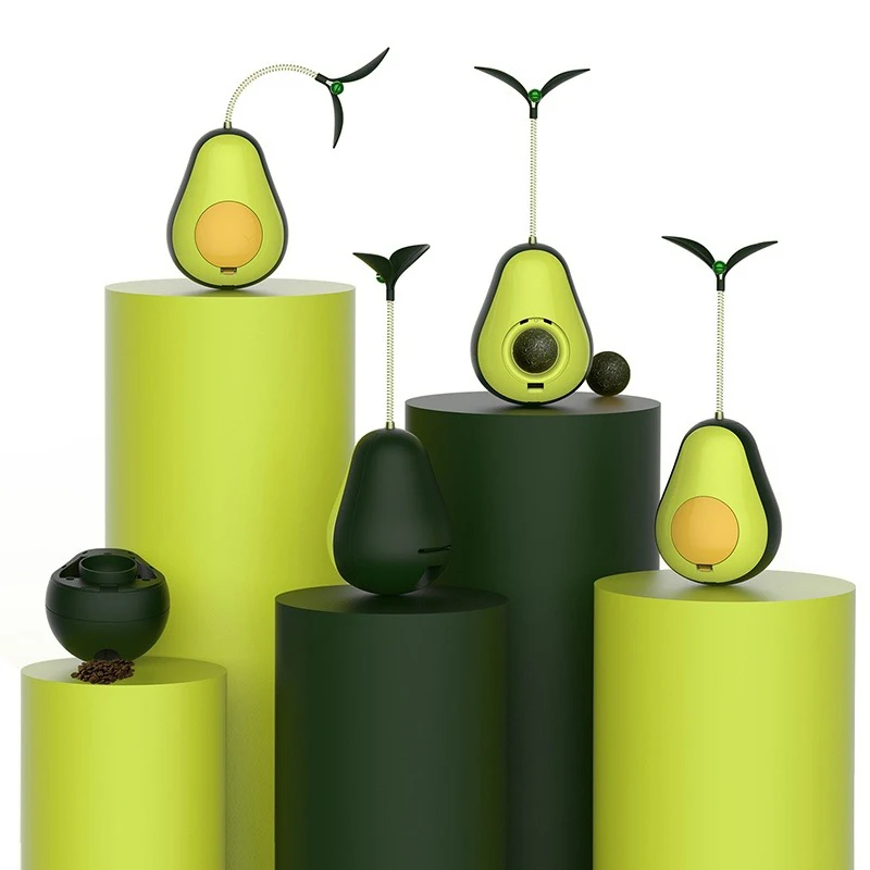 Nuevo vaso de aguacate, comida con fugas, juguete multifuncional, juego divertido, palo para gato, rompecabezas, juguete para mascotas, juguete para limpiar los dientes, bola - imagen 2