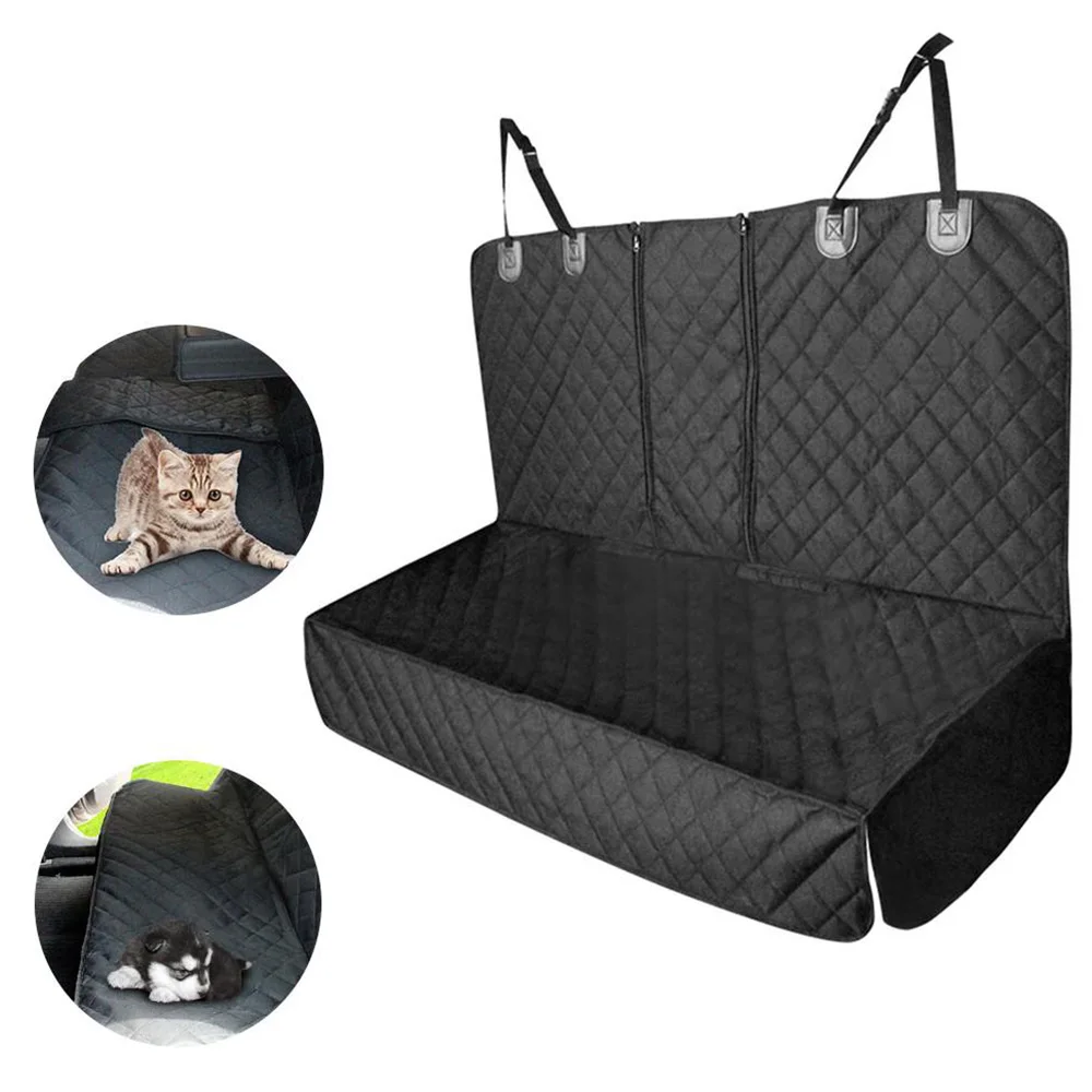 Funda impermeable para asiento de coche para perros, asiento trasero, hamaca para coche para mascotas, respaldo antideslizante, acolchado, mantiene los asientos de coche limpios del pelo de las mascotas y la suciedad - imagen 5