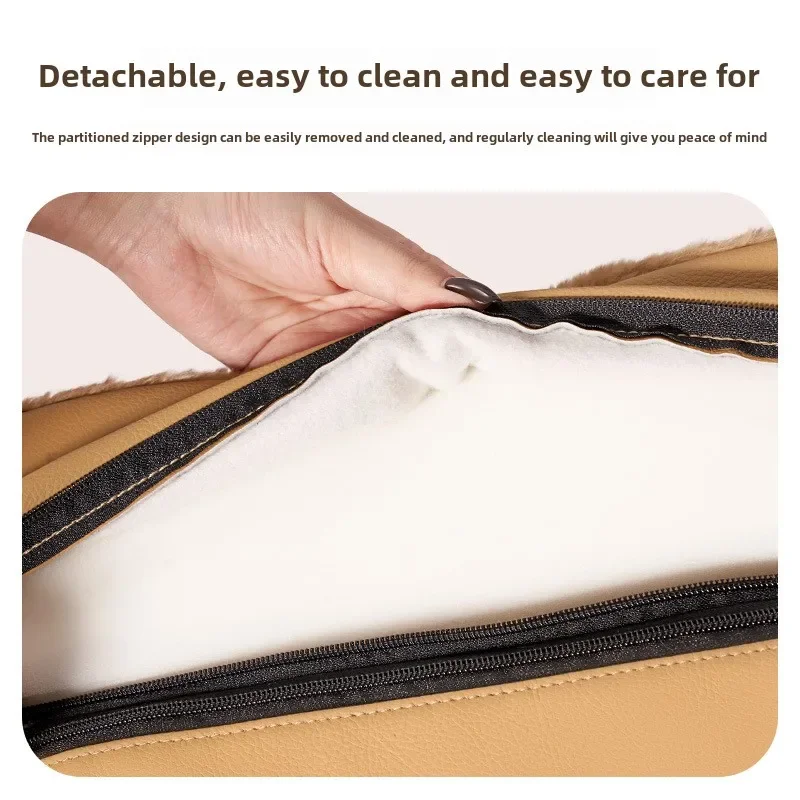 Nido de calefacción eléctrica, cama cálida para perros grandes, gatos, nido cuadrado lavable de invierno, productos cómodos para mascotas, suministros, accesorios cálidos - imagen 5