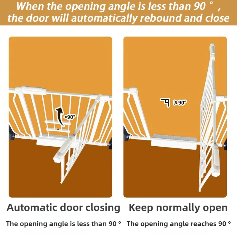 Valla para mascotas de 92CM de alto, puerta magnética para gatos, vallas para perros de escalada, parque interior, puerta bidireccional portátil, suministro abierto para mascotas