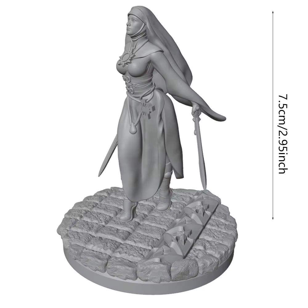 Estatua miniatura soldado espada kit para pintar y coleccionar - imagen 2