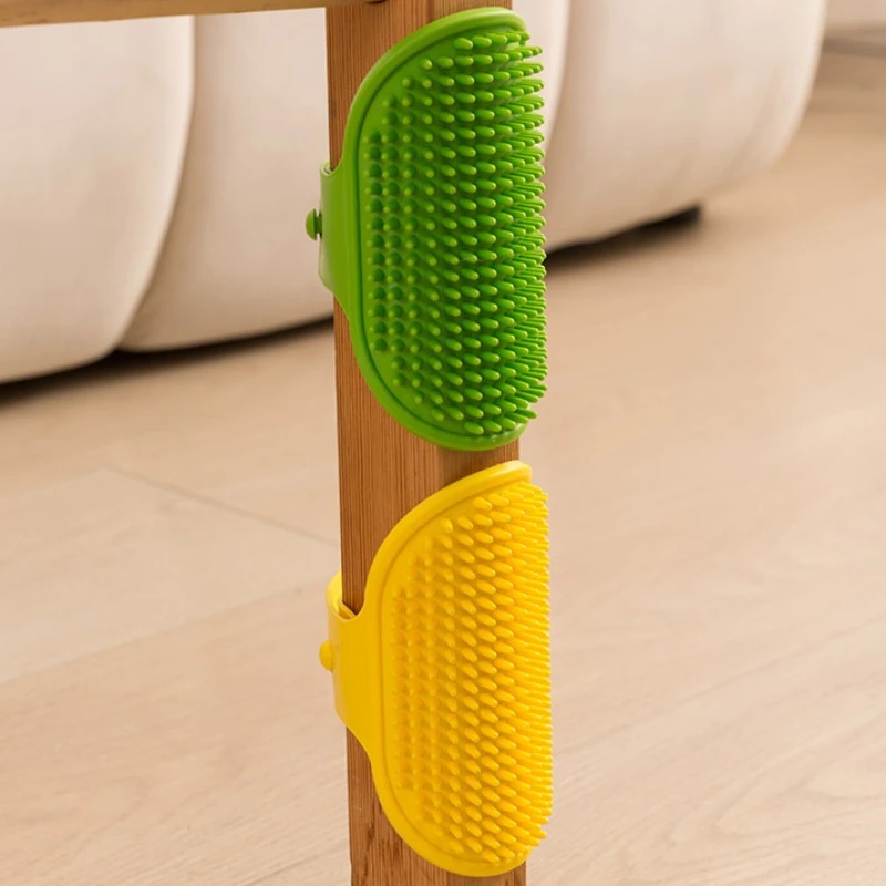Cepillo rascador para gatos autolimpiable en esquinas de pared - imagen 5