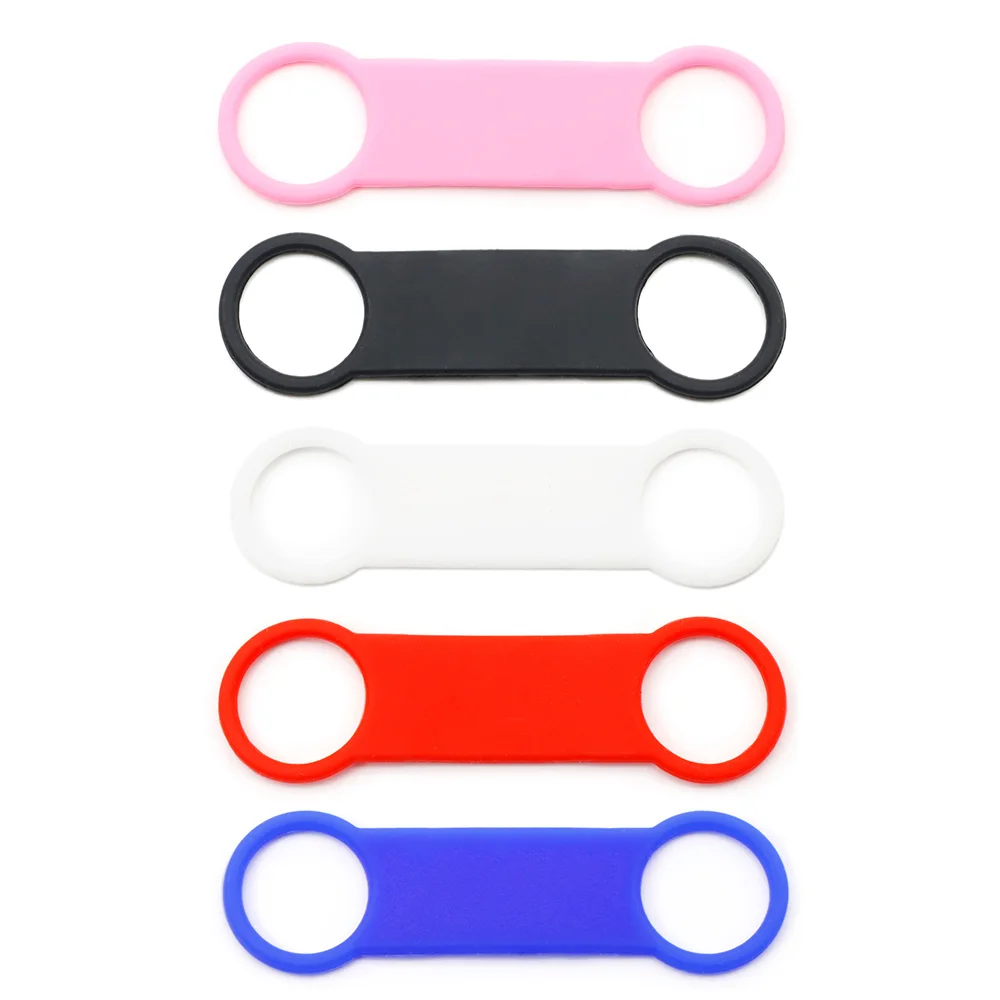 Placa de identificación de silicona para perros y gatos, placa de goma extensible antipérdida, 100 piezas - imagen 3