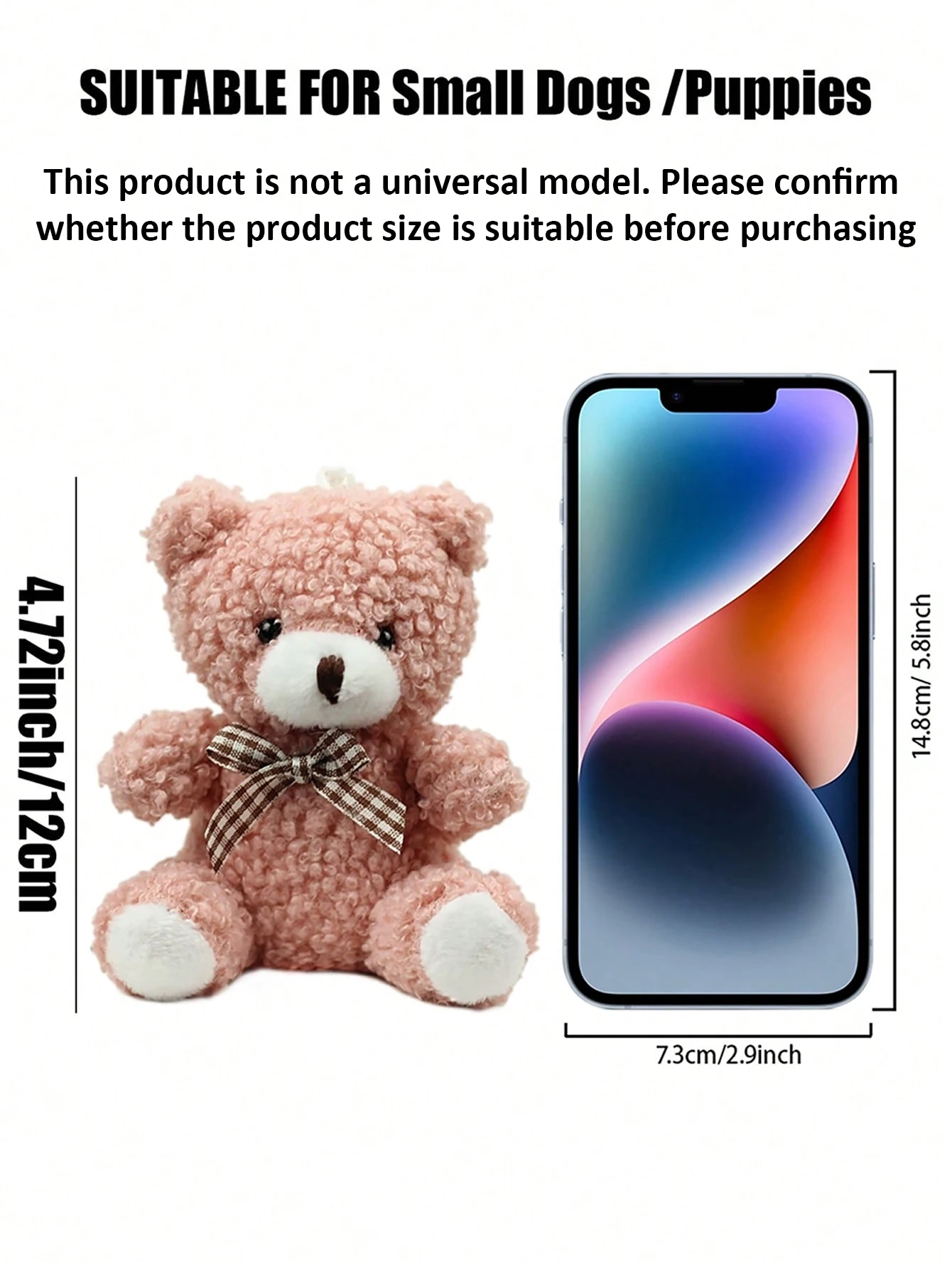 Lindo juguete para mascotas con forma de oso: juguete masticable no tóxico para cachorros y perros pequeños - imagen 2