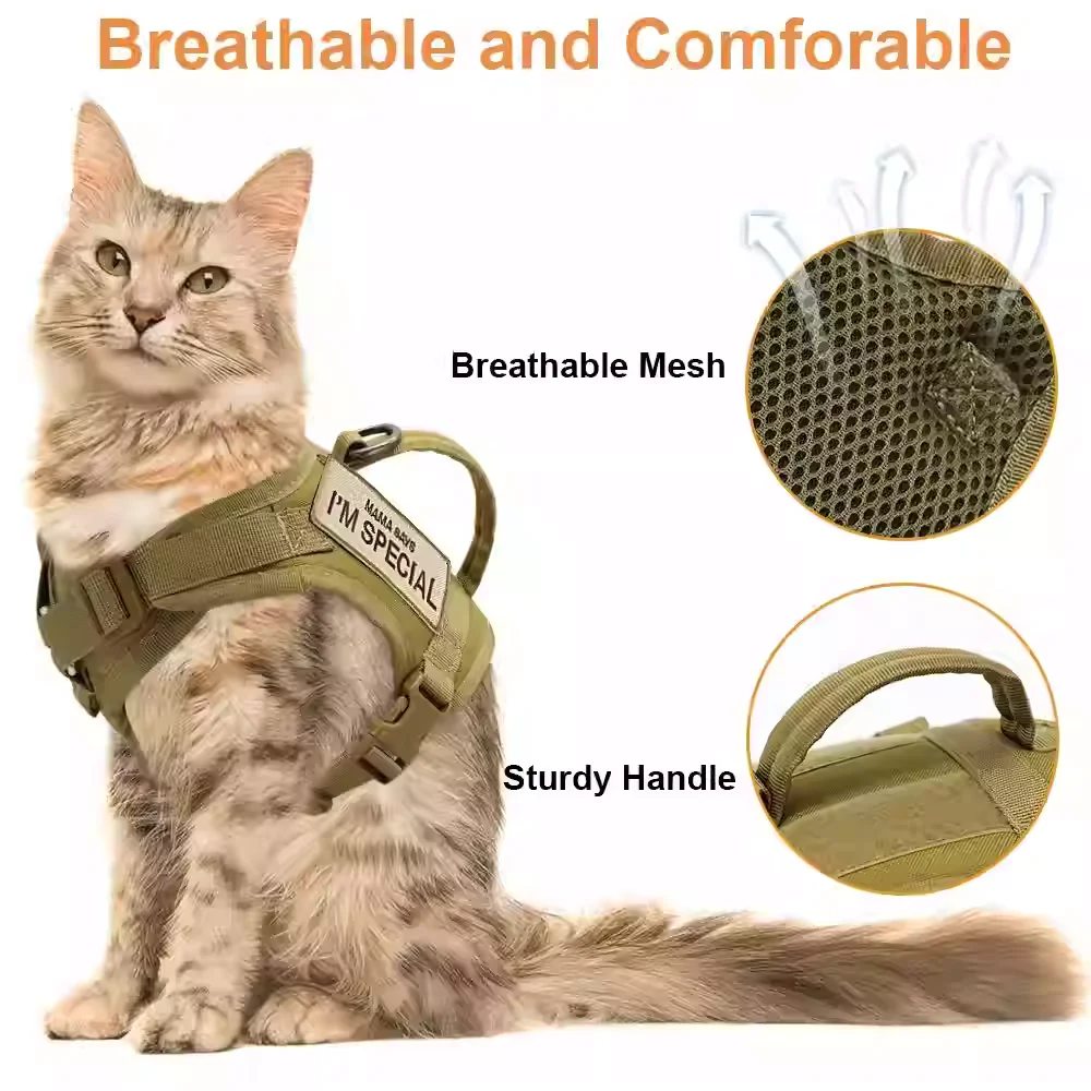 Arnés con Correa Ajustable Anti-Escape para Gato – Suave y Cómodo - imagen 3