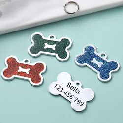 Medalla identificación hueso para perro – Nombre grabado a medida