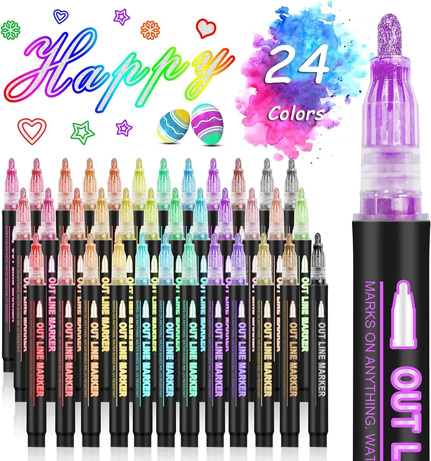 set de 36 rotificadores artísticos para manualidades y decorating