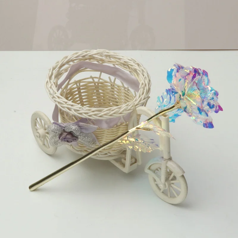 Tallo oro 24k con rosa eterna – Decor hogar para gato y perro - imagen 5