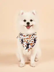 Bandana de Halloween para perros - Bufanda triangular reversible