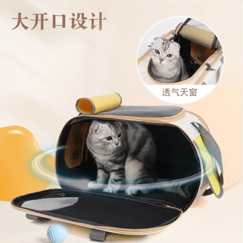 Bolsa de transporte bandolera para gatos y perros – Gran capacidad - imagen 3
