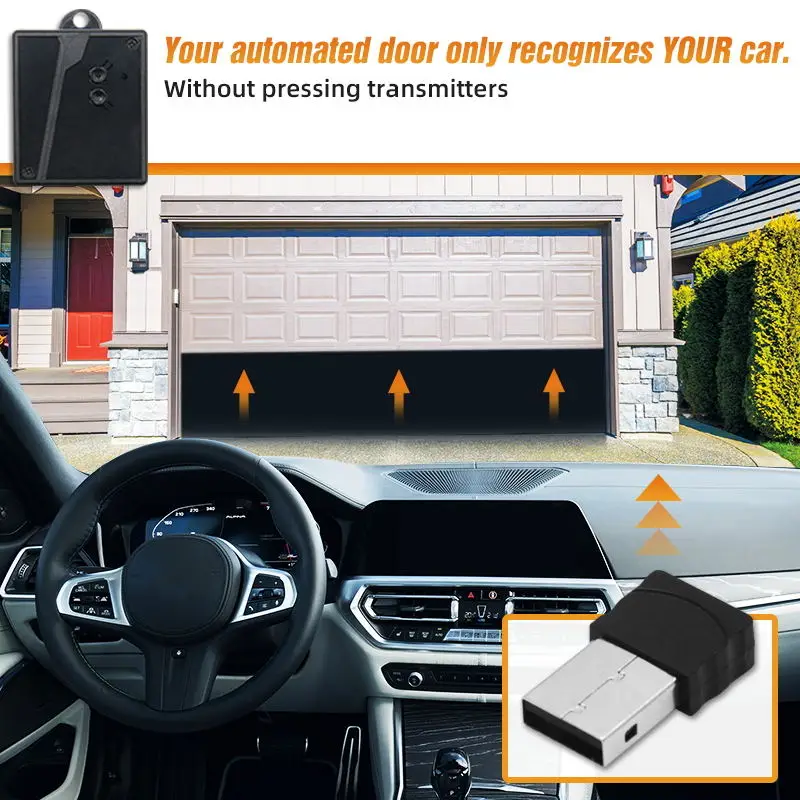 Receptor universal apertura puerta garaje Bluetooth y USB para coche - imagen 4