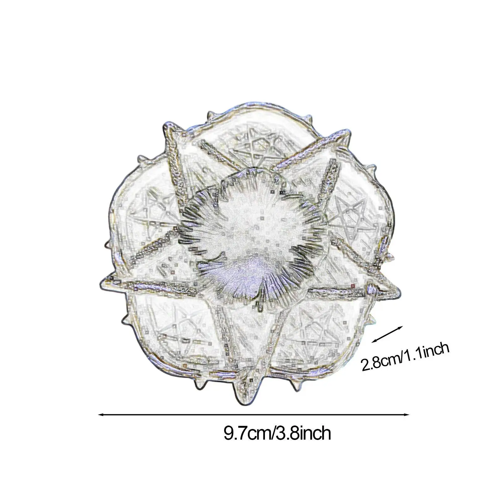 Ball Base Crafts for Home Decor Collectible Pentagram Star Flower Statue for Living Room Desktop Bedroom Cabinet Housewarming