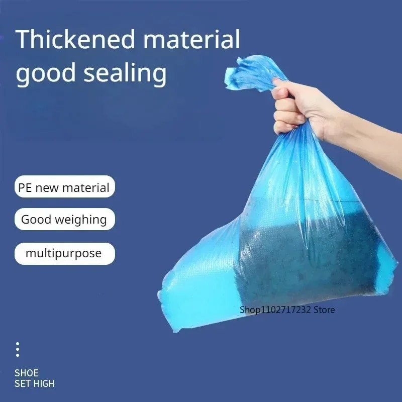 Cubierta desechable de plástico PE para zapatos, Botas de lluvia impermeables para cubiertas protectoras, venta al por mayor, 2 pares - imagen 2