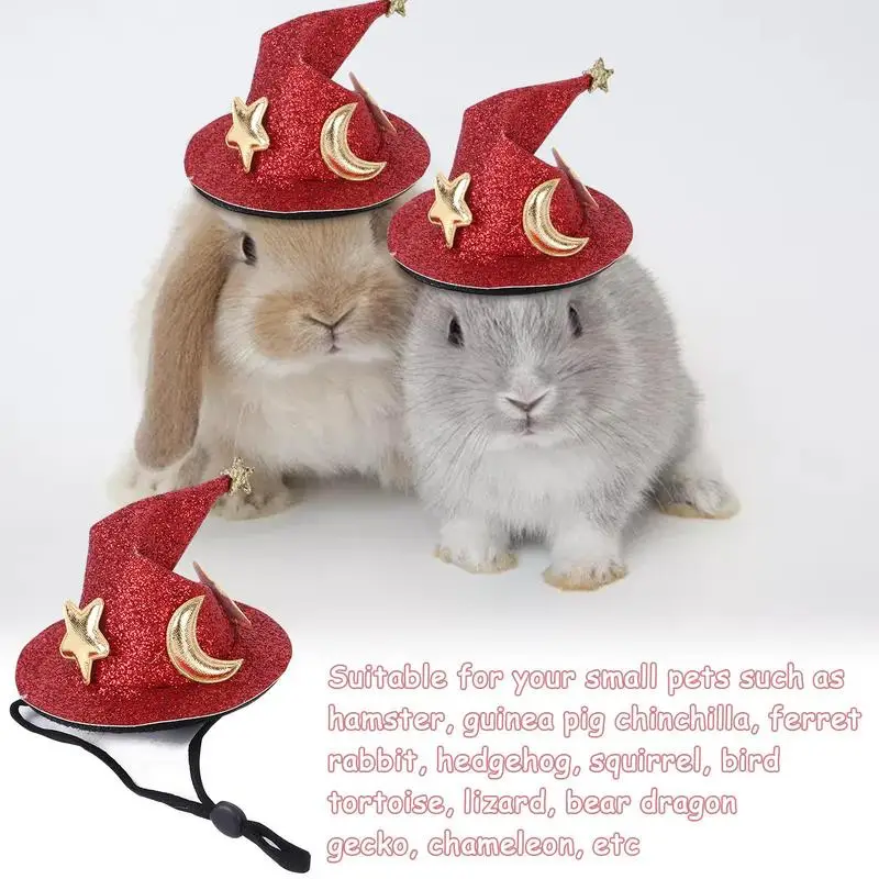 Sombrero de animales pequeños para fiesta, sombrero de Mago para conejillos de indias, lindo sombrero creativo para mascotas pequeñas, disfraz para fiestas temáticas de animales - imagen 2