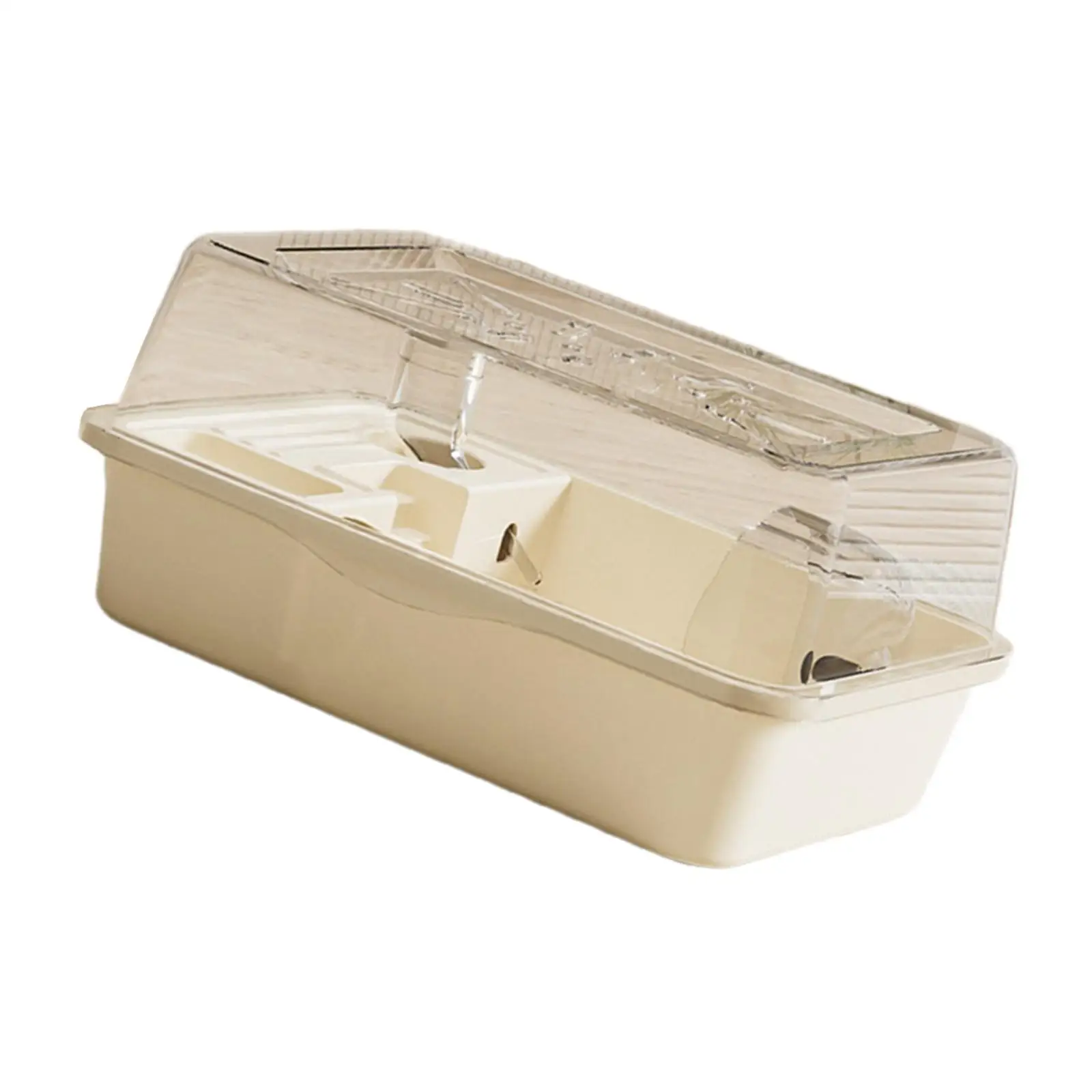 Large Hamster Cage Hamster Home with Openable Top Transparent Exercise Playing House Hamster Habitat for Gerbils Sugar Glider