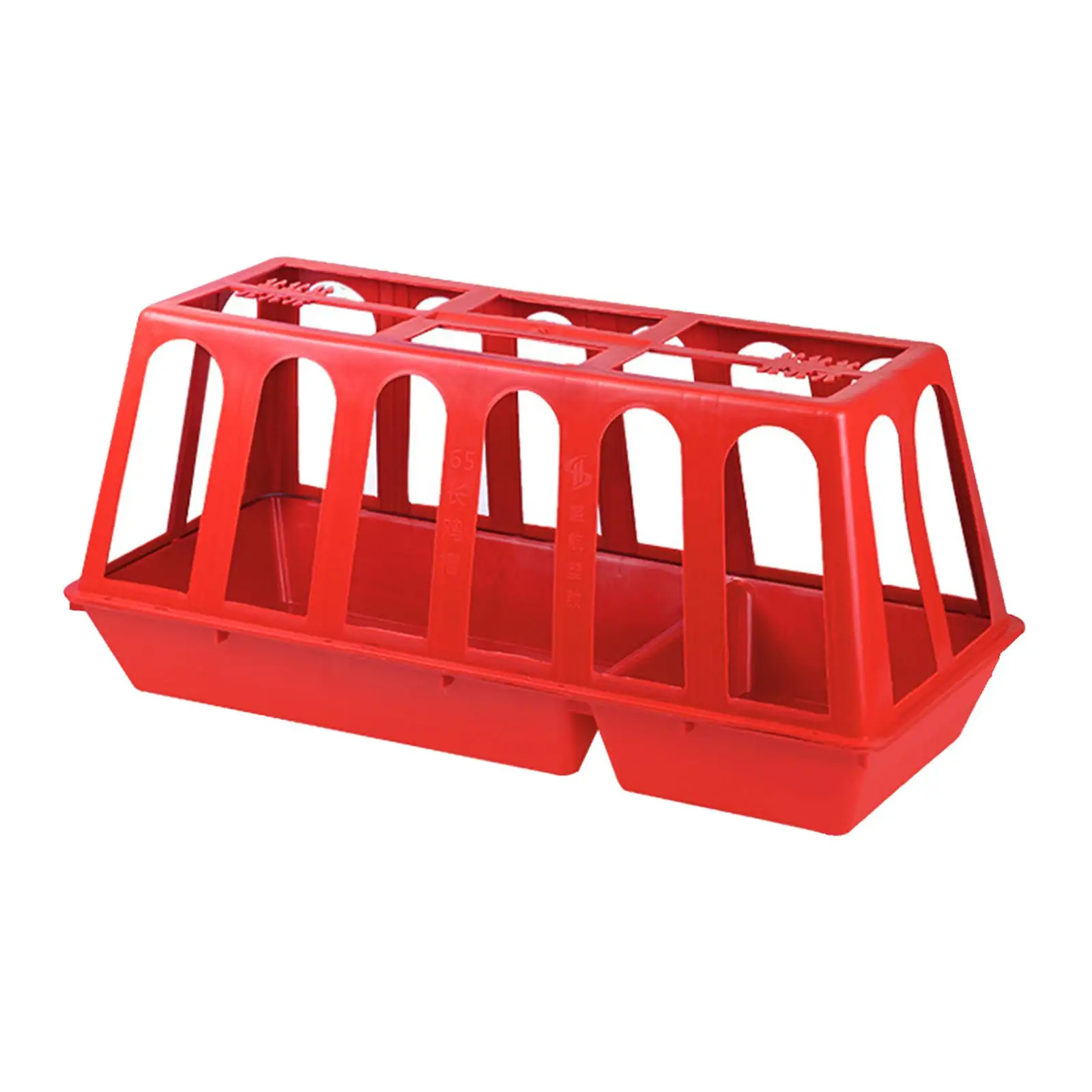 Chicken Feeders Trough Chick Feeding Basin Feeding Tray for Livestock Pets Supply Smooth Edge Easily Install Durable with Holes