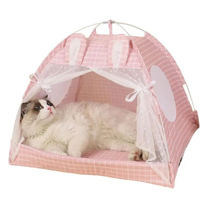Tienda de campaña extraíble para mascotas, casa de Interior para gatos, cueva para cachorros, nido lavable - imagen 3