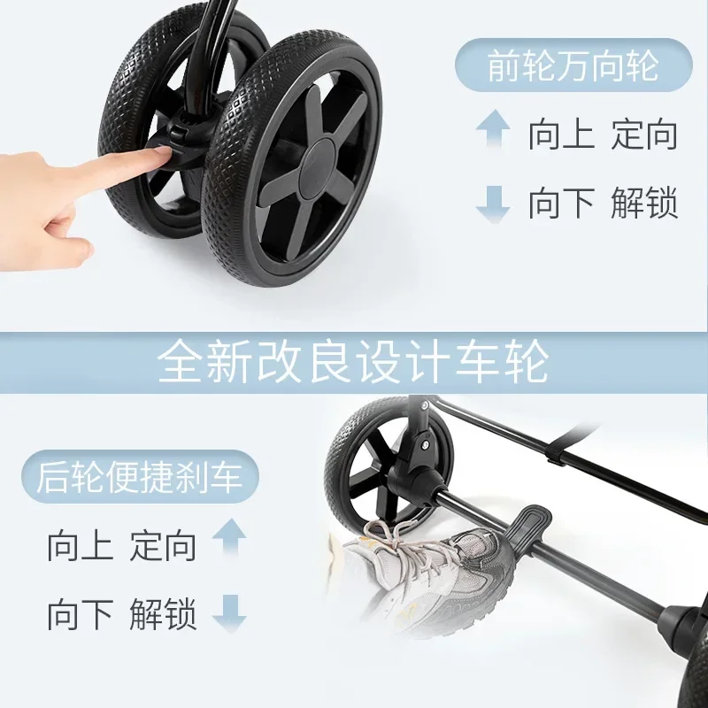 Carrito para mascotas, carrito plegable ligero para perros y gatos, carrito de viaje portátil y plegable, suministros para perros - imagen 3