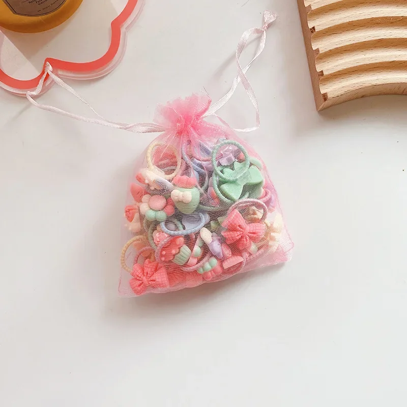 40 Uds. Banda de goma para mascotas, banda de goma para perros, no daña el cabello, Schnauzer, Yorkshire, trenzas de peluche, lazo para el cabello, lazo para el cabello de amor de dibujos animados - imagen 4