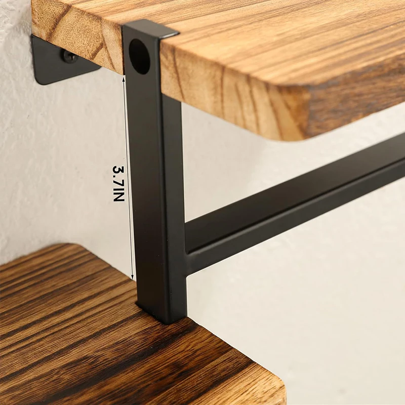 Soporte madera papel cocina baño – organizador vertical encimera