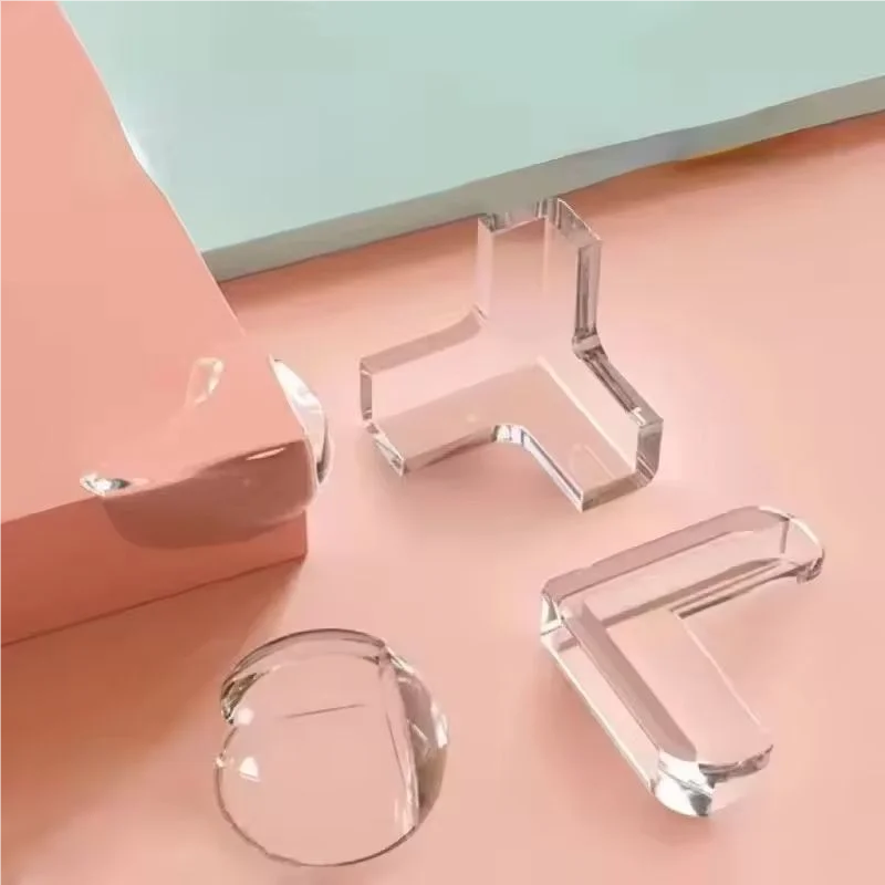 Protector de silicona para las esquinas de las mesas de seguridad para bebés, cubierta protectora de bordes de muebles, protectores de bordes anticolisión transparentes para niños - imagen 2
