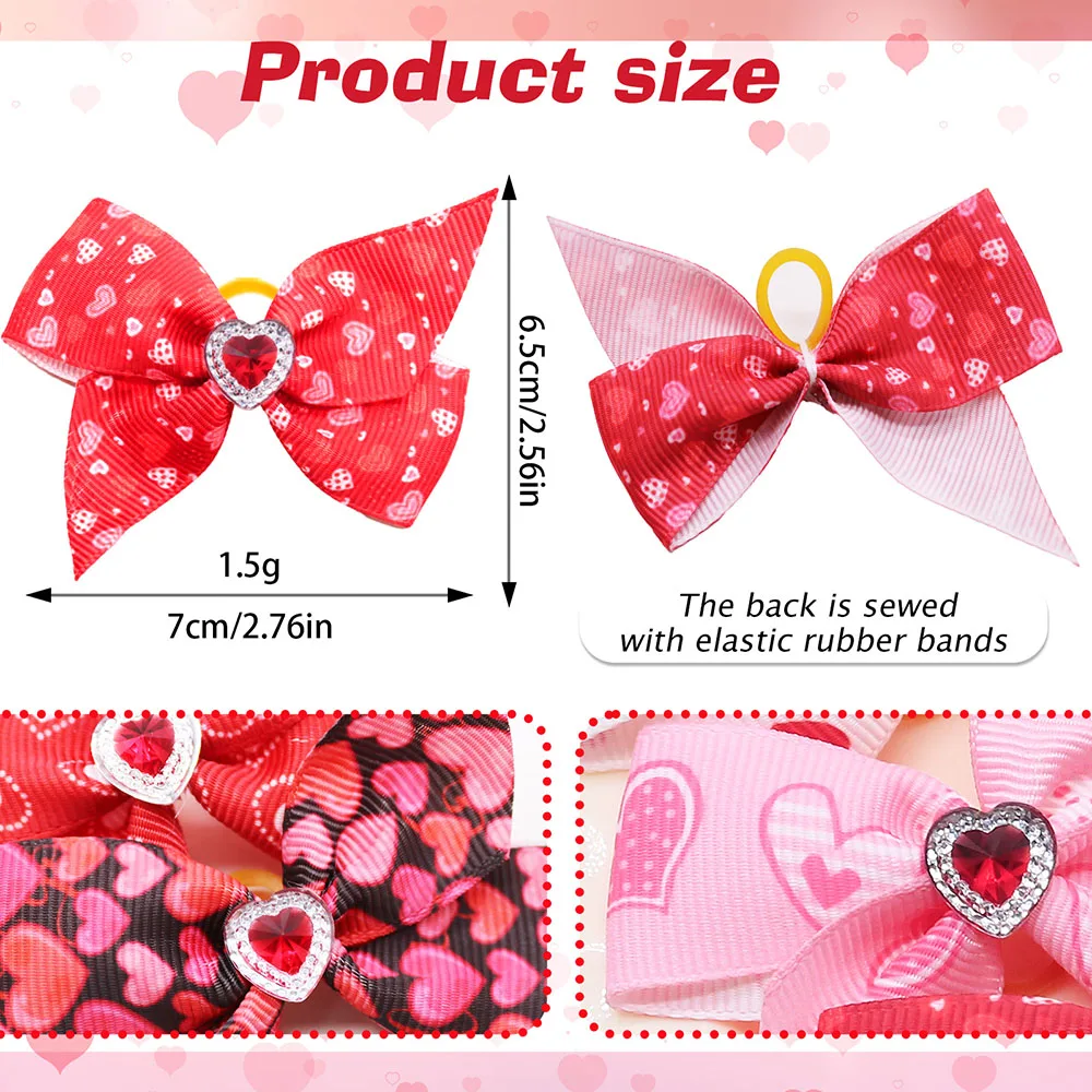 Gomas decorativas para pelo de perro – Modelos corazón y diamante - imagen 2