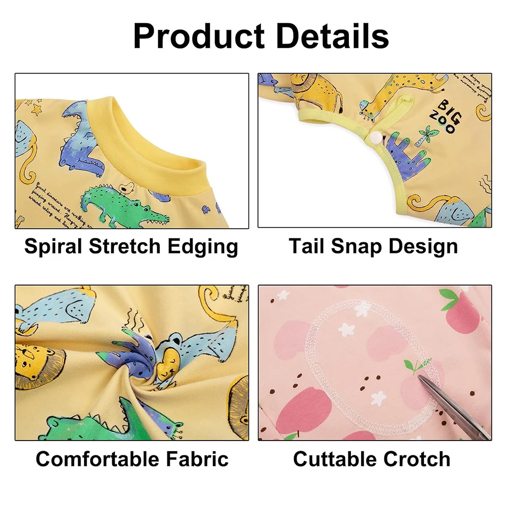 Traje de recuperación para perros, mono de manga larga para posquirúrgicos, evita que lamer heridas y perder, pijamas para perros después de la cirugía - imagen 5