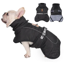 Ropa de invierno para perros, abrigo cálido impermeable a prueba de viento para perros medianos y grandes, chaqueta reflectante segura para mascotas, trajes de Pug Labrador, disfraz