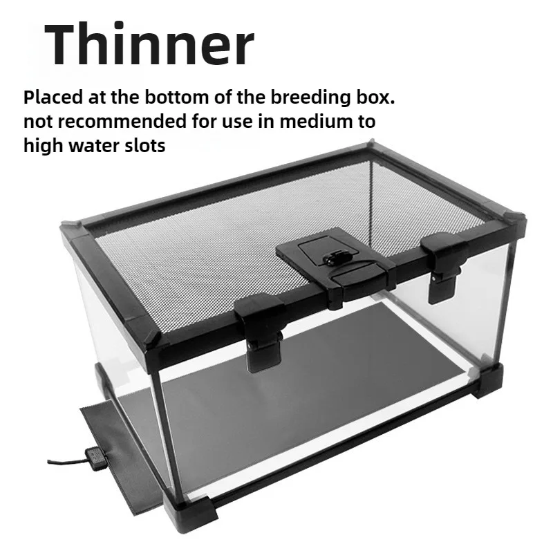 Almohadilla calefactora aislante para pecera de tortuga de invierno, almohadilla calefactora impermeable con control de temperatura para reptiles, suministro para mascotas, tortuga y lagarto - imagen 2