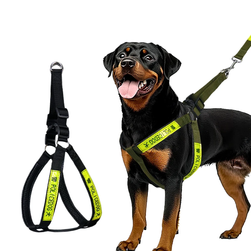 Juego de arnes y correa ajustables para perros con acolchado - nylon - imagen 2