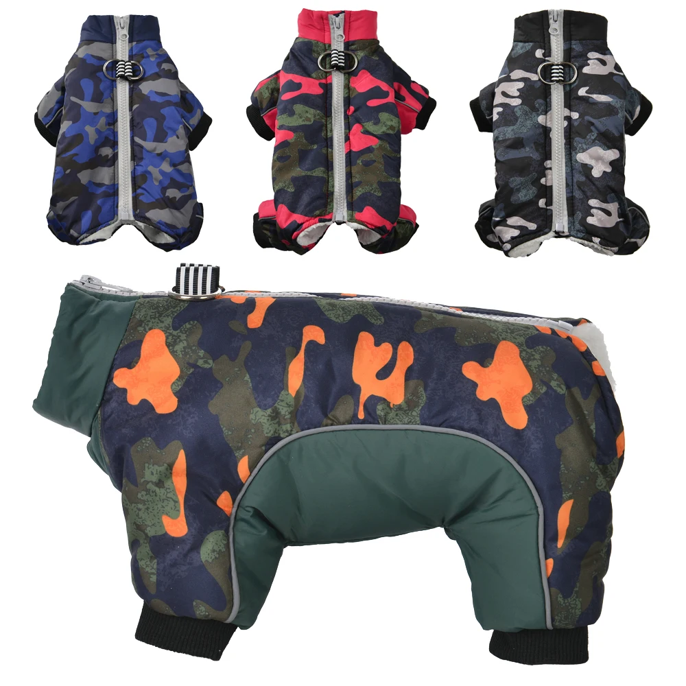 Ropa cálida para perros pequeños y medianos, chaqueta de lana impermeable para cachorros, abrigo, monos para mascotas Bulldog Francés, Pug, Otoño e Invierno