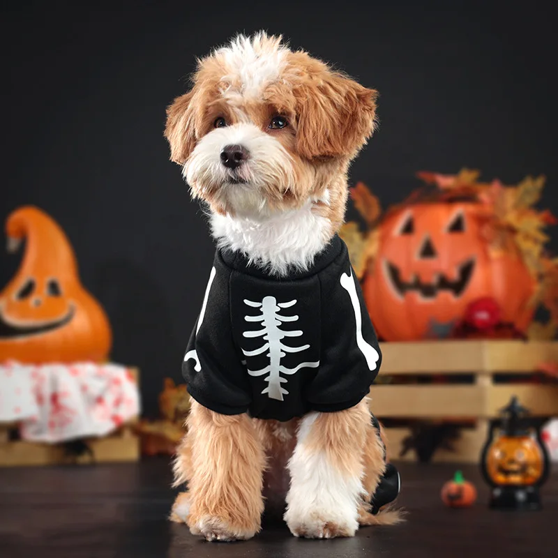 Halloween Dog Dress Pet Costume with Wings Cute Party Outfit Festival Clothing for Dogs - imagen 4