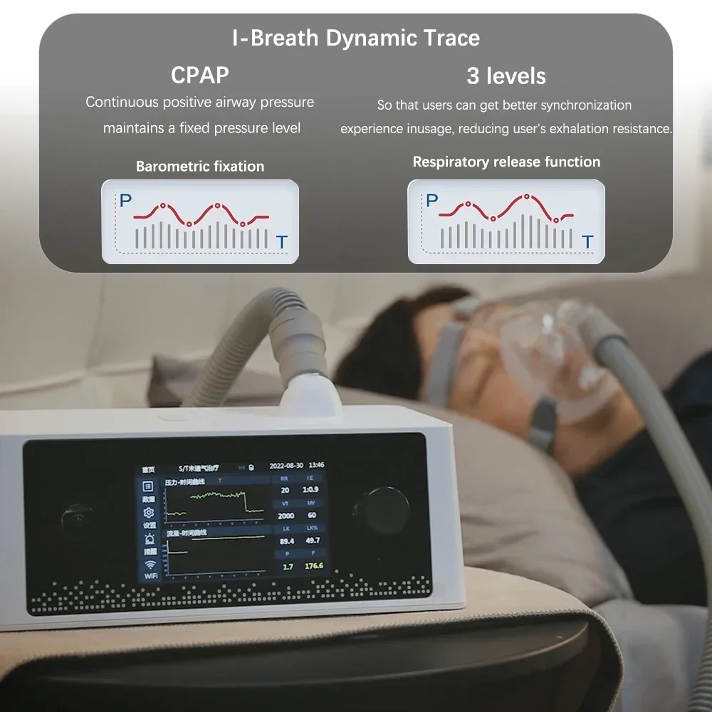 Apnea del sueño con máquina de máscara humidificador filtro de aire dispositivos antironquidos ayuda para dormir - imagen 2