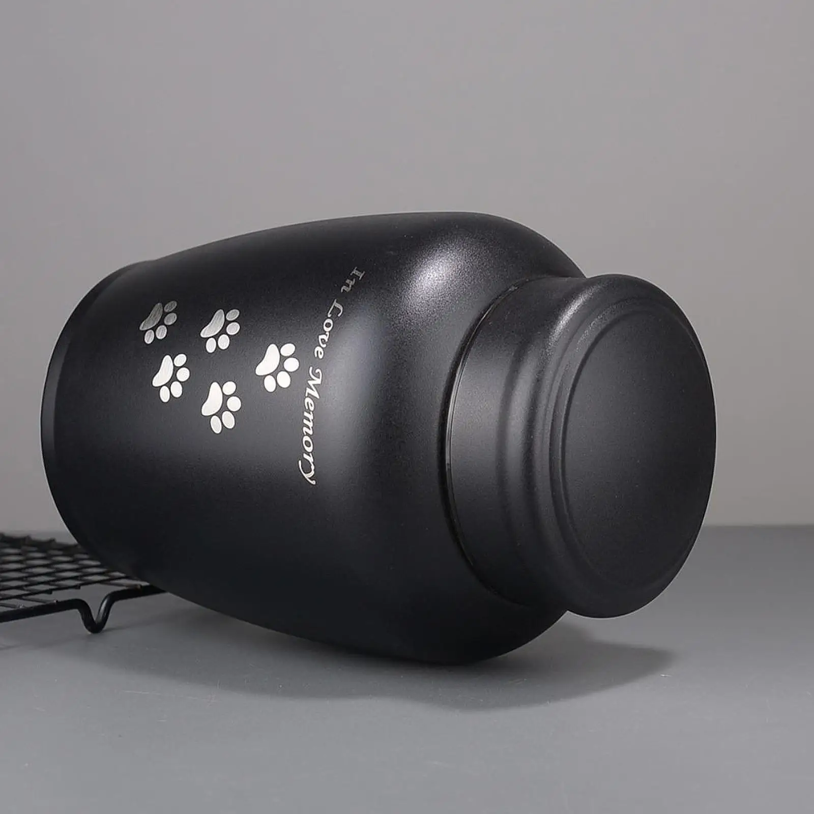 Memorial Pet Urn Cremation Urn Container Jar Burial Lightweight Stainless Steel Keepsake for Cat Dogs Bunny Puppy