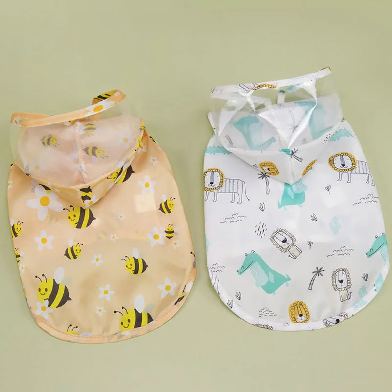 Poncho impermeable con capucha para perros pequeños Chihuahua y Yorkie - imagen 2