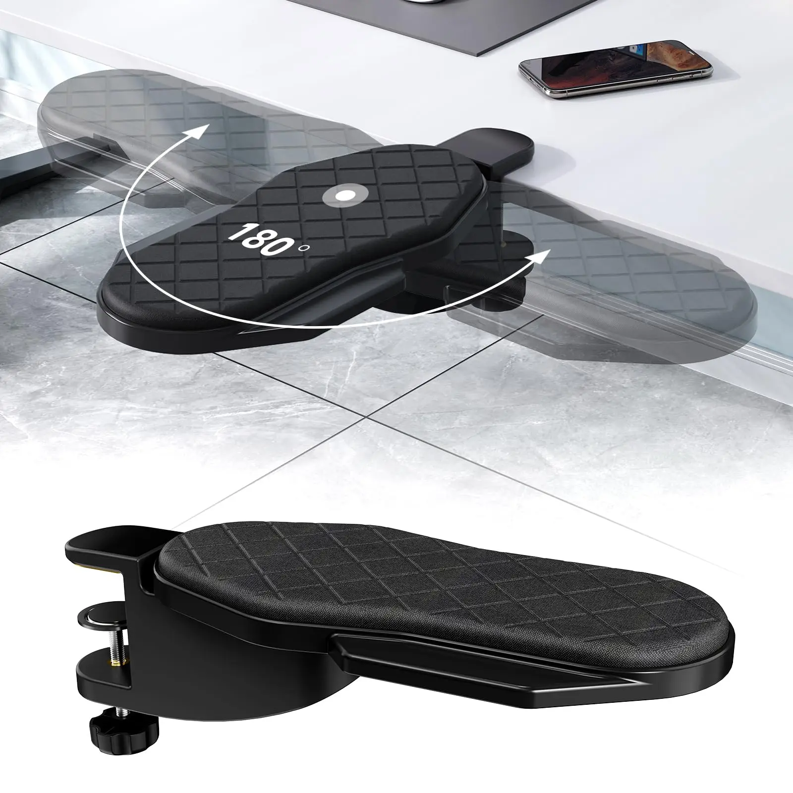 Nuevo reposabrazos de ordenador para escritorio, soporte de reposamuñecas ergonómico ajustable para teclado, extensor de reposabrazos, soporte giratorio para alfombrilla de ratón