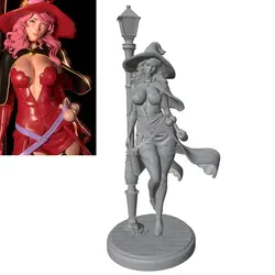 Figura anime 1/24 para decoración de habitación - gris, sin montar
