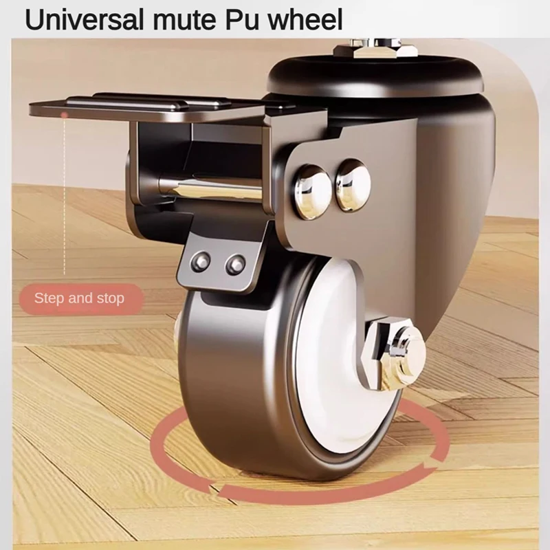 BEISHI Carro de TV móvil para televisores de 26-65 pulgadas hasta 110 libras Estante ajustable en altura Soporte de piso rodante con ruedas VESA 600x400 mm - imagen 4