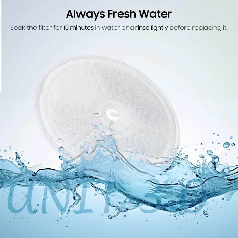 Unidad de filtro mejorada 3,0, filtros de fuente de agua para Gato, aptos para Eversweet Solo 2/Solo SE,3 Pro/2S/3 con 6 bombas de espuma, 6 uds. - imagen 5